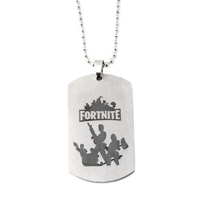 Fortnite dog shop tag necklace