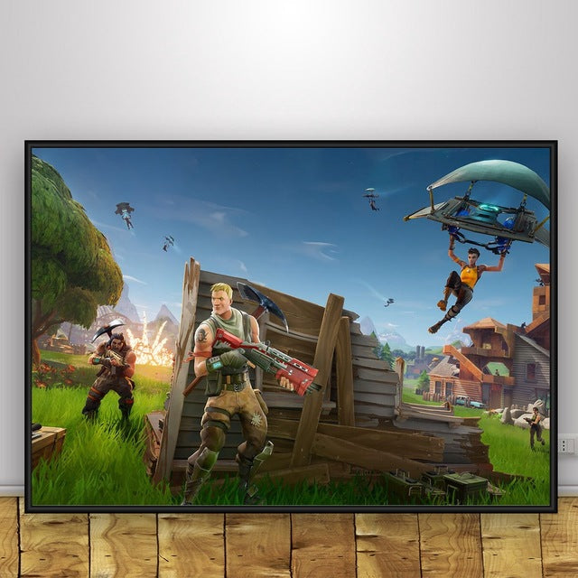 Fortnite Battle Royale Game Art  Poster Print Home Decor Decoration Wall Art
